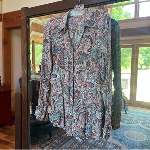 Wrangler Multicolor Paisley Snap Shirt